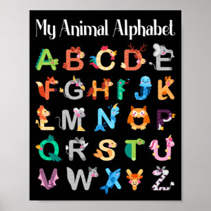 Animals Alphabet Learning ABC Animals ポスター