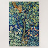 Animals and Flowers, Forest, William Morris ジグソーパズル (縦)