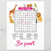 Animals & Birds Word Search | Fun Educational チラシ (裏面)