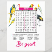 Animals & Birds Word Search | Fun Educational チラシ (正面)