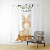 Animals bunny rabbit Family wildlife baby backdrop タペストリー (インサイチュ)