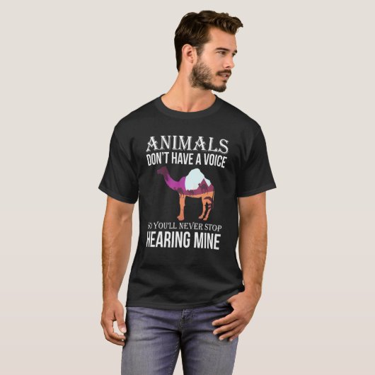 Animals Don't Have A Voice So You Will Never Stop  Tシャツ (正面フル)