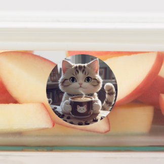 Animals drinking cute coffee ラベル