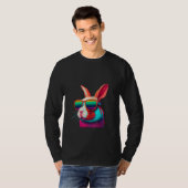 Animals Graphic  Bunny Wearing Sunglasses 3 Tシャツ (正面フル)