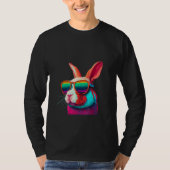 Animals Graphic  Bunny Wearing Sunglasses 3 Tシャツ (正面)