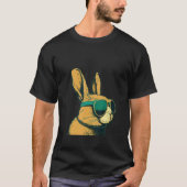 Animals Graphic  Bunny Wearing Sunglasses Tシャツ (正面)