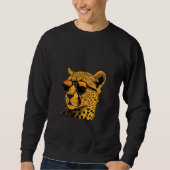 Animals Graphic  Cheetah Wearing Sunglasses 2 スウェットシャツ (正面)