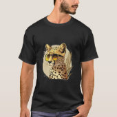 Animals Graphic  Cheetah Wearing Sunglasses Tシャツ (正面)