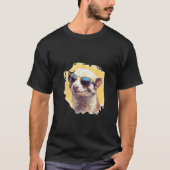 Animals Graphic  Ferret Wearing Sunglasses 2 Tシャツ (正面)
