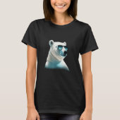 Animals Graphic  Polar Bear Wearing Sunglasses Tシャツ (正面)