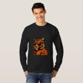 Animals Graphic  Tiger Wearing Sunglasses 7 Tシャツ (正面フル)