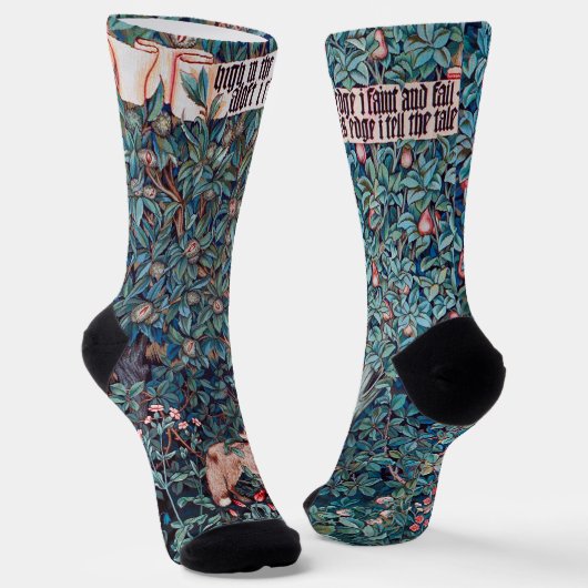 Animals in The Forest, William Morris ソックス (傾斜あり)