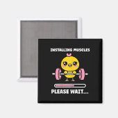 Animals Installing Muscles Fitness Bodybuilding Ch マグネット (正面/裏面)