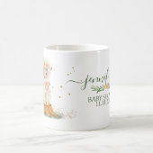 Animals Lamb Sheep Family Baby Girl コーヒーマグカップ (中央)