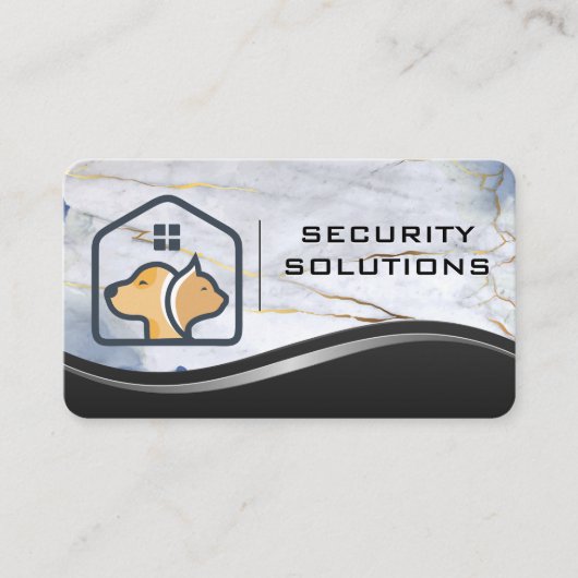 Animals Logo | Metal Marble 名刺 (正面)