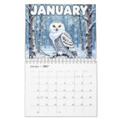 Animals nature Calendar カレンダー (1月 2027)