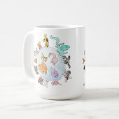 Animals of the World コーヒーマグカップ (正面左)