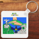 Animals of the World, Brazil: Hyacinth Macaw キーホルダー (裏面)