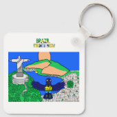 Animals of the World, Brazil: Hyacinth Macaw キーホルダー (裏面)