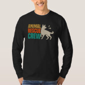 Animals Over People Animal Activist Rescue Conserv Tシャツ (正面)