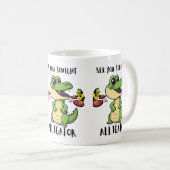 Animals Party Alligator コーヒーマグカップ (正面右)