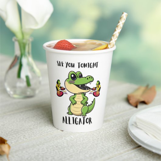 Animals Party Alligator 紙コップ (インサイチュ)