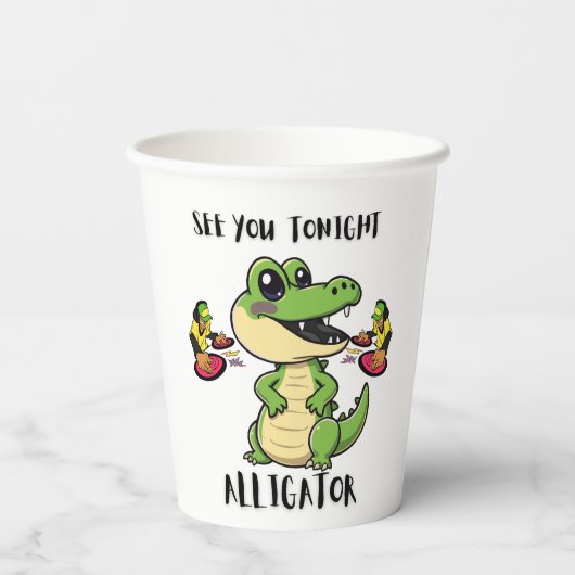 Animals Party Alligator 紙コップ (裏面)