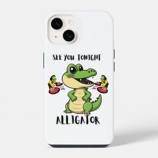 Animals Party Alligator iPhoneケース (裏面)