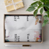 Animals Partying – 誕生日パーティーの動物の名前 薄葉紙 (ギフト)