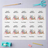 Animals Partying – 誕生日パーティーの動物の名前 薄葉紙 (クラフト)