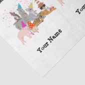 Animals Partying – 誕生日パーティーの動物の名前 薄葉紙 (詳細)