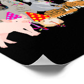 Animals Partying Cute Animals Having A Party ポスター (角)