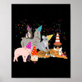 Animals Partying Cute Animals Having A Party  ポスター (正面)