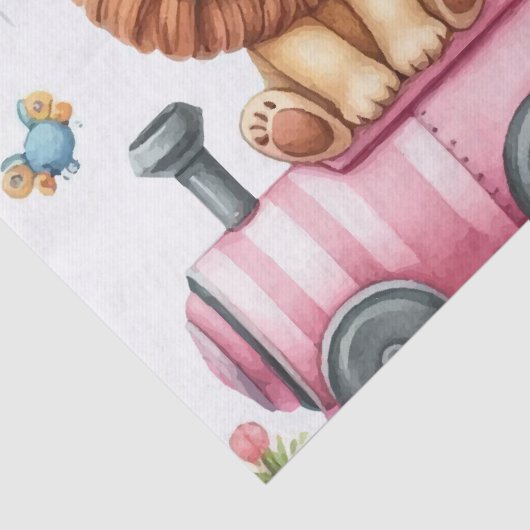 Animals pink birthday Large Gift Bag  薄葉紙 (詳細)