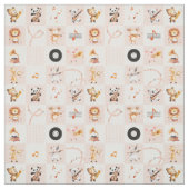  animals playing music singing songs ファブリック (見本)