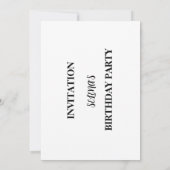 Animals & Rainbows Birthday Party Invitation 招待状 (裏面)