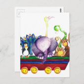 Animals wagon ポストカード (正面/裏面)