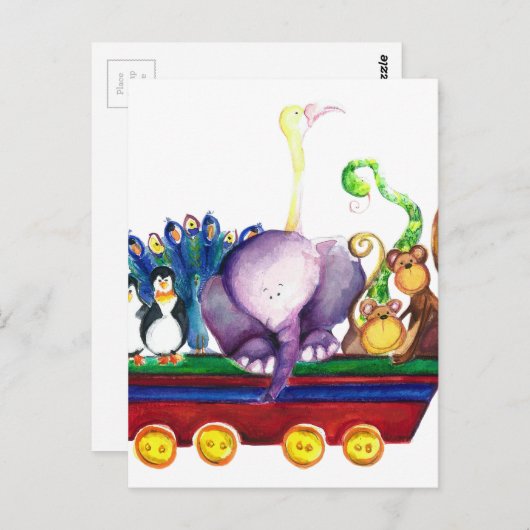 Animals wagon ポストカード (正面/裏面)