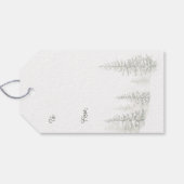 Animals Winter Forest Christmas ギフトタグ (裏面横)