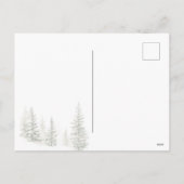 Animals Winter Forest Christmas  シーズンポストカード (裏面)