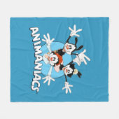 Animaniacs | Warner Siblings Arms Wide Graphic フリースブランケット (正面(横))