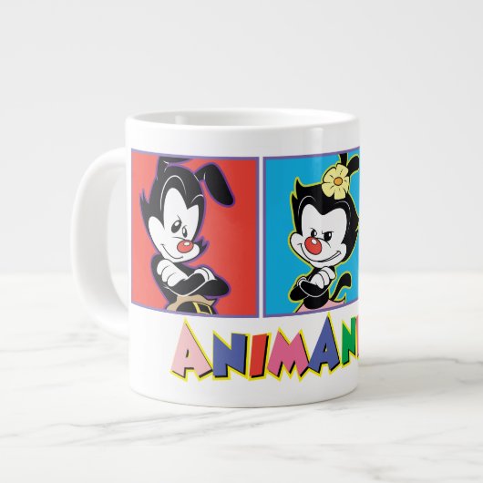 Animaniacs | Yakko, Dot, & Wakko Panel Graphic ジャンボコーヒーマグカップ (正面左)