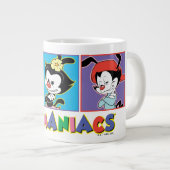 Animaniacs | Yakko, Dot, & Wakko Panel Graphic ジャンボコーヒーマグカップ (正面右)