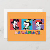 Animaniacs | Yakko, Dot, & Wakko Panel Graphic ポストカード (正面/裏面)