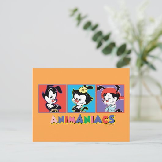 Animaniacs | Yakko, Dot, & Wakko Panel Graphic ポストカード (スタンド正面)