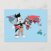 Animaniacs | Yakko's World Map Graphic ポストカード (正面)