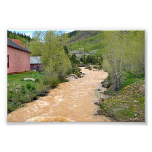 Animas River in Silverton，コロラド フォトプリント (正面)