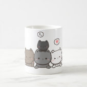 Animated Cat Mug - cute cat mug gift コーヒーマグカップ (中央)