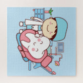 Animated dentist with tooth ジグソーパズル (横)