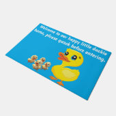 ANIMATED DUCK FAMILY DOOR MAT ドアマット (アングル)